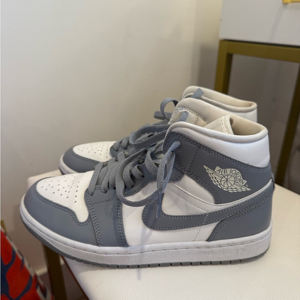 Jordan Women's Air Sneakers in Gray and White